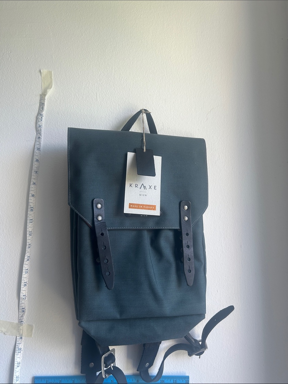 Blue Canvas Backpack - Men's Casual Daypack
